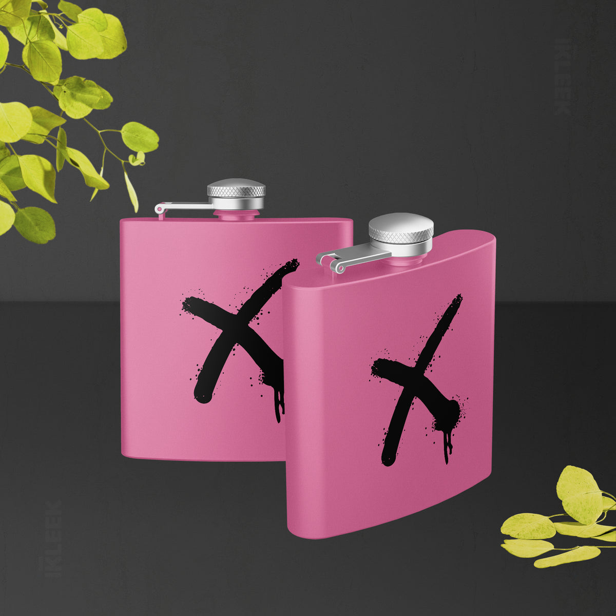 CrossMark Hip Flasks 02 Pink