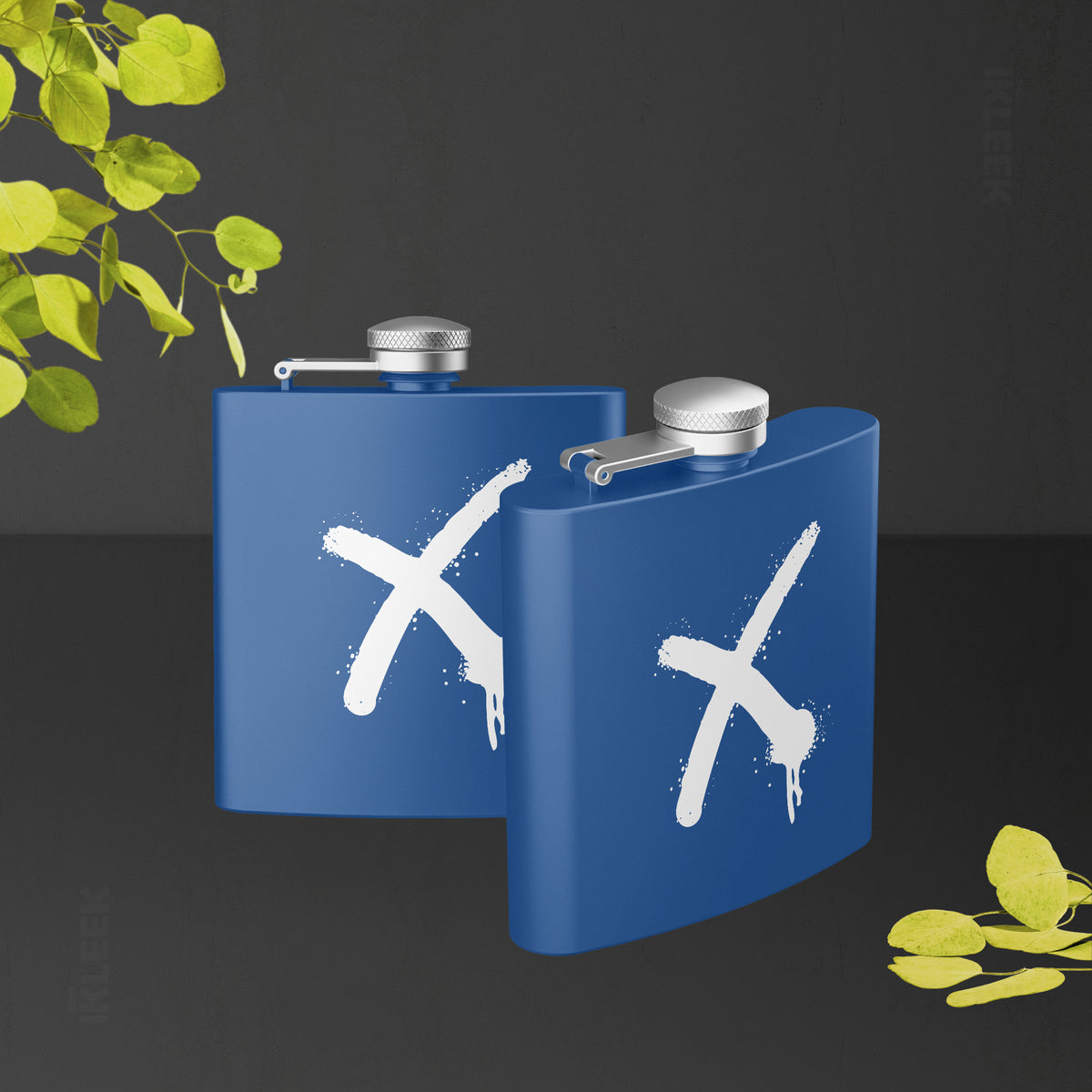 CrossMark Hip Flasks 02 Royal Blue