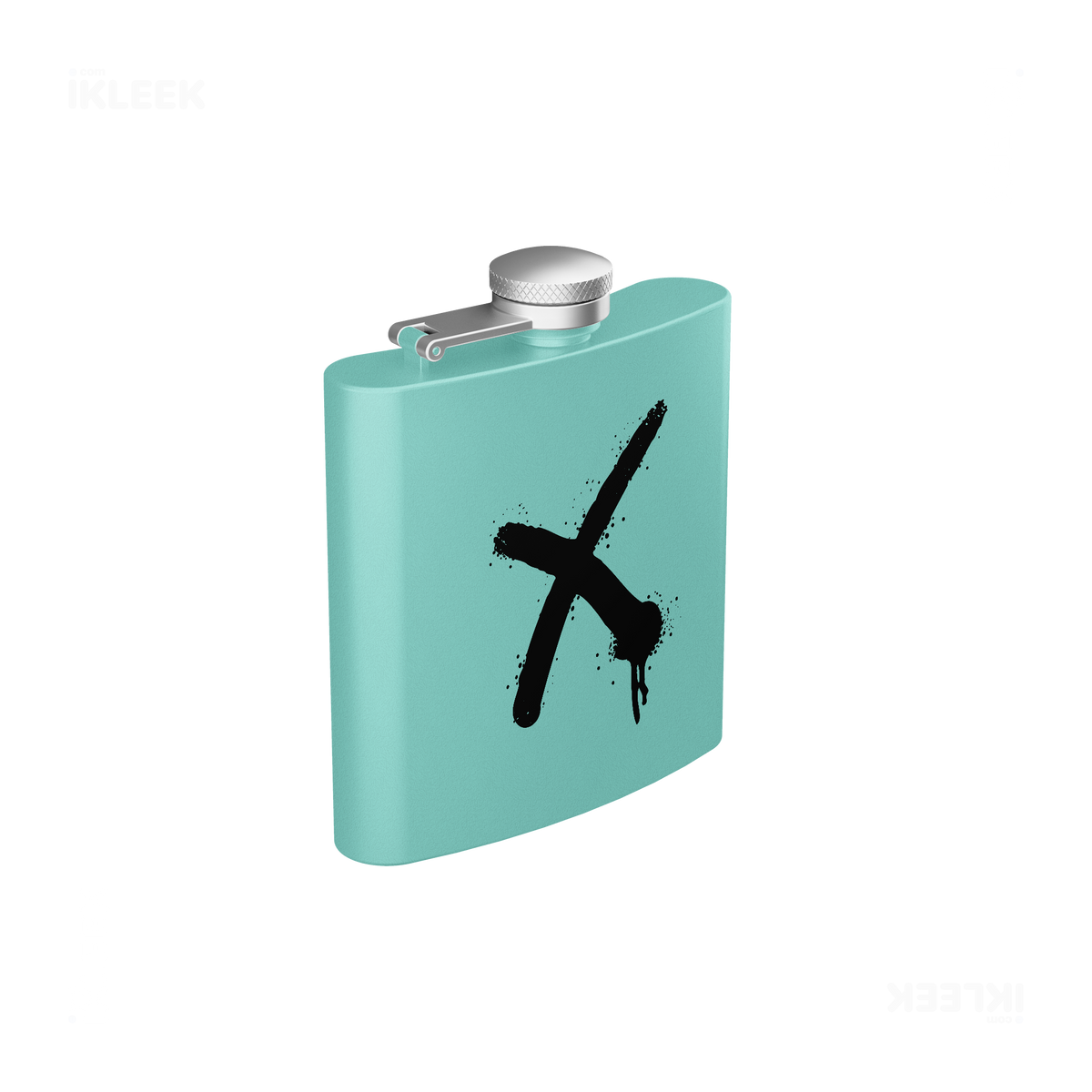 CrossMark Hip Flasks 03 Teal
