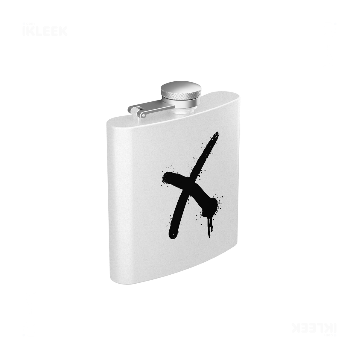 CrossMark Hip Flasks 03 White