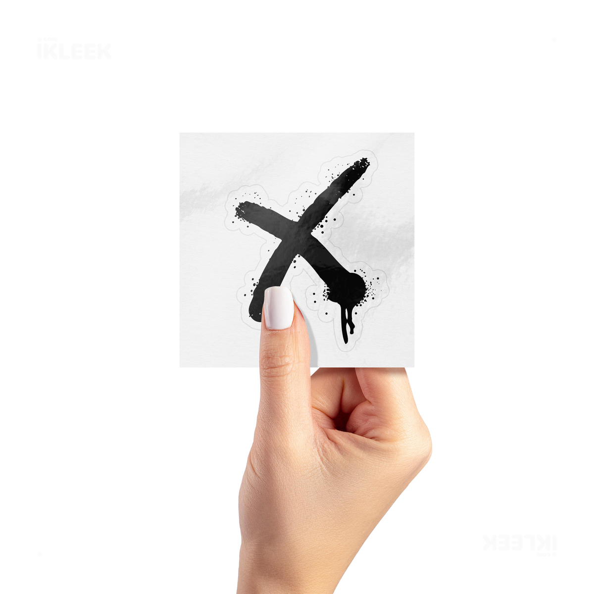 CrossMark Kiss Cut Sticker 02 White