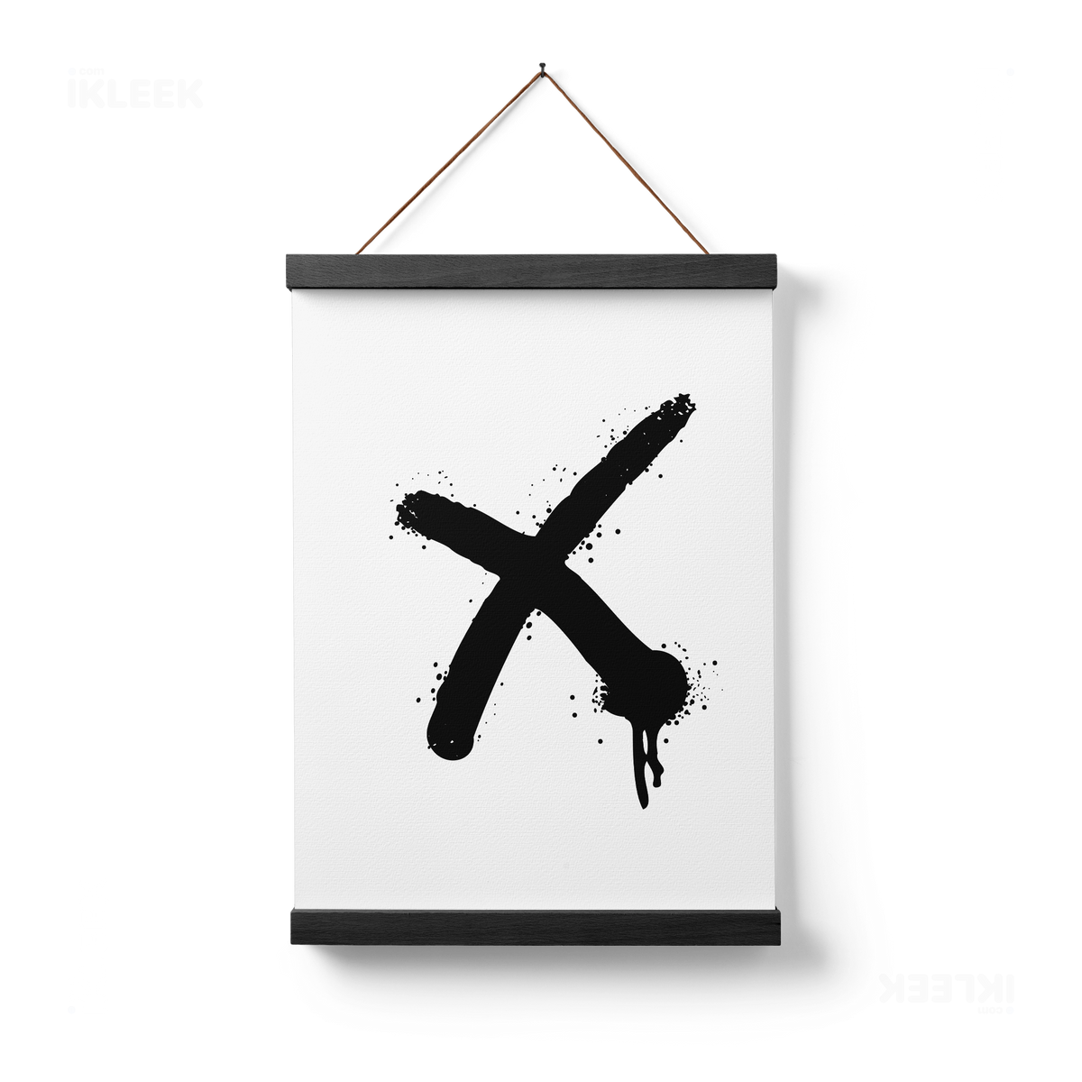 CrossMark Magnetic Hanger Poster 01 Black Wood