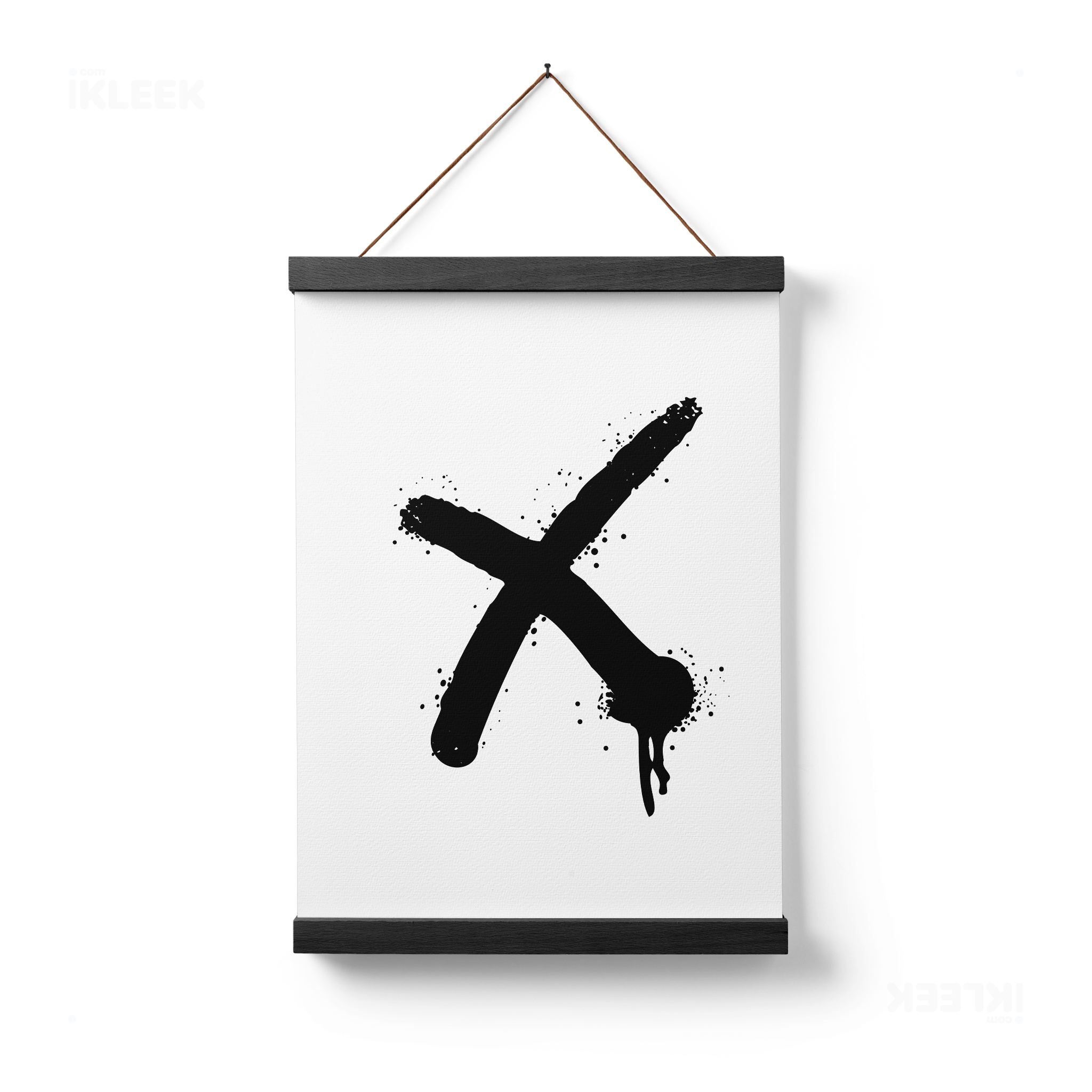 CrossMark Magnetic Hanger Poster 01 Black Wood