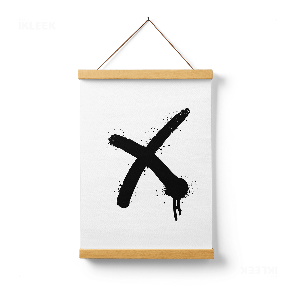 CrossMark Magnetic Hanger Poster 01 Natural Wood