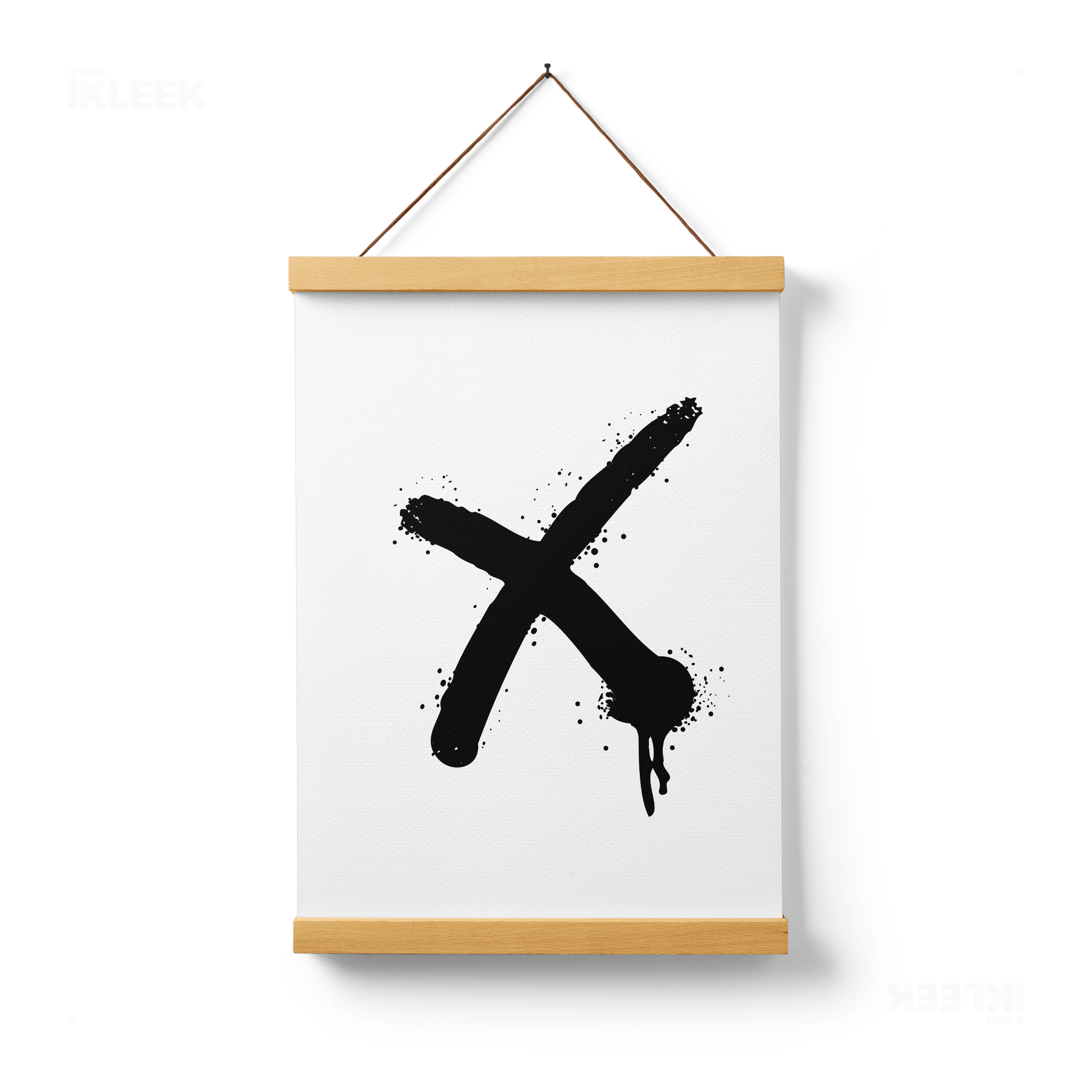 CrossMark Magnetic Hanger Poster 01 Natural Wood