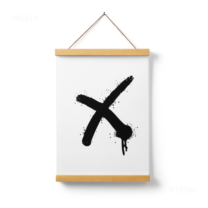 CrossMark Magnetic Hanger Poster 01 Natural Wood