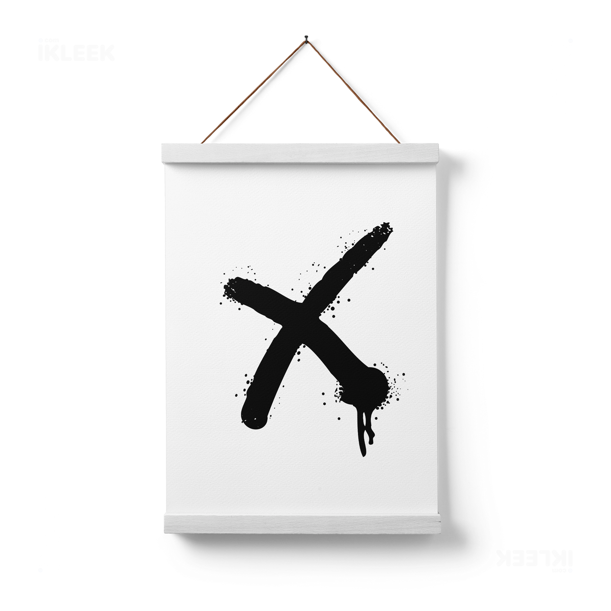 CrossMark Magnetic Hanger Poster 01 White Wood