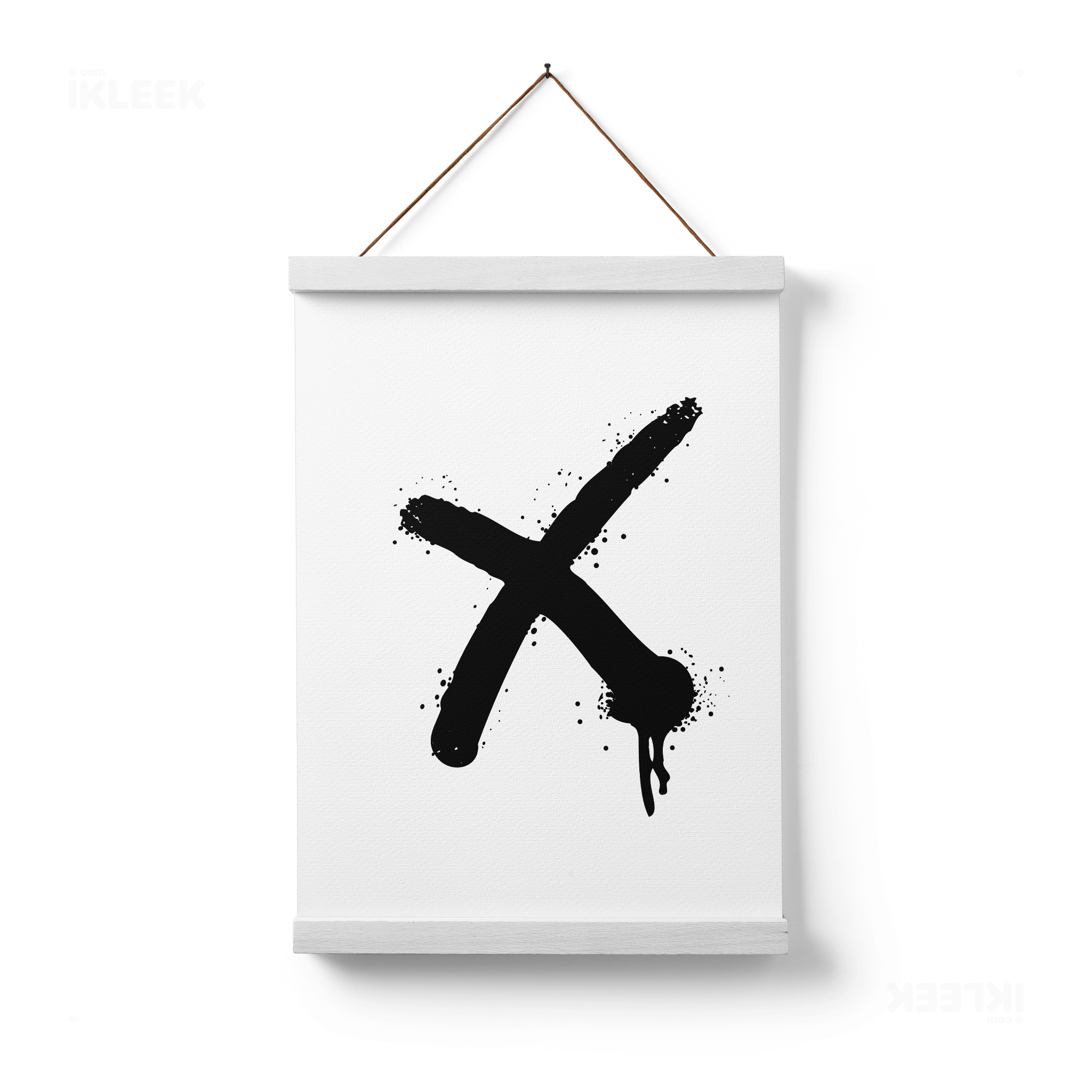 CrossMark Magnetic Hanger Poster 01 White Wood