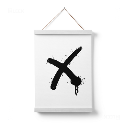CrossMark Magnetic Hanger Poster 01 White Wood