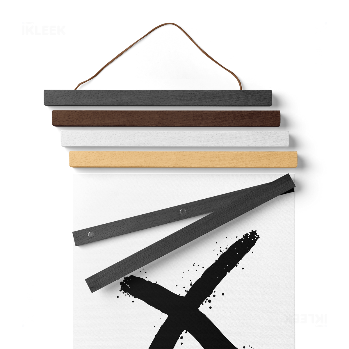 CrossMark Magnetic Hanger Poster 02 White Wood