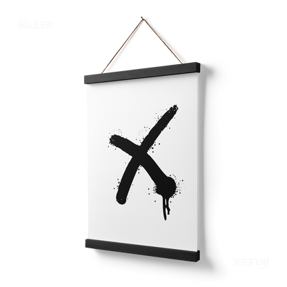 CrossMark Magnetic Hanger Poster 03 Black Wood