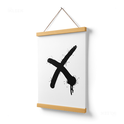 CrossMark Magnetic Hanger Poster 03 Natural Wood