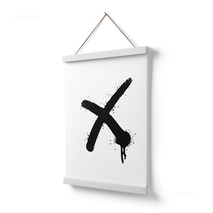 CrossMark Magnetic Hanger Poster 03 White Wood