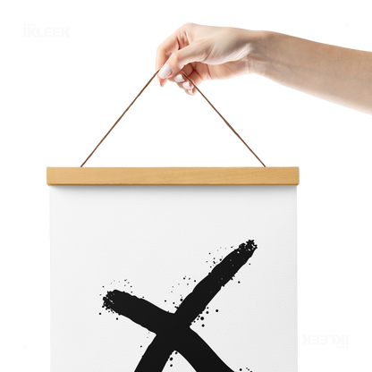 CrossMark Magnetic Hanger Poster 05 Natural Wood