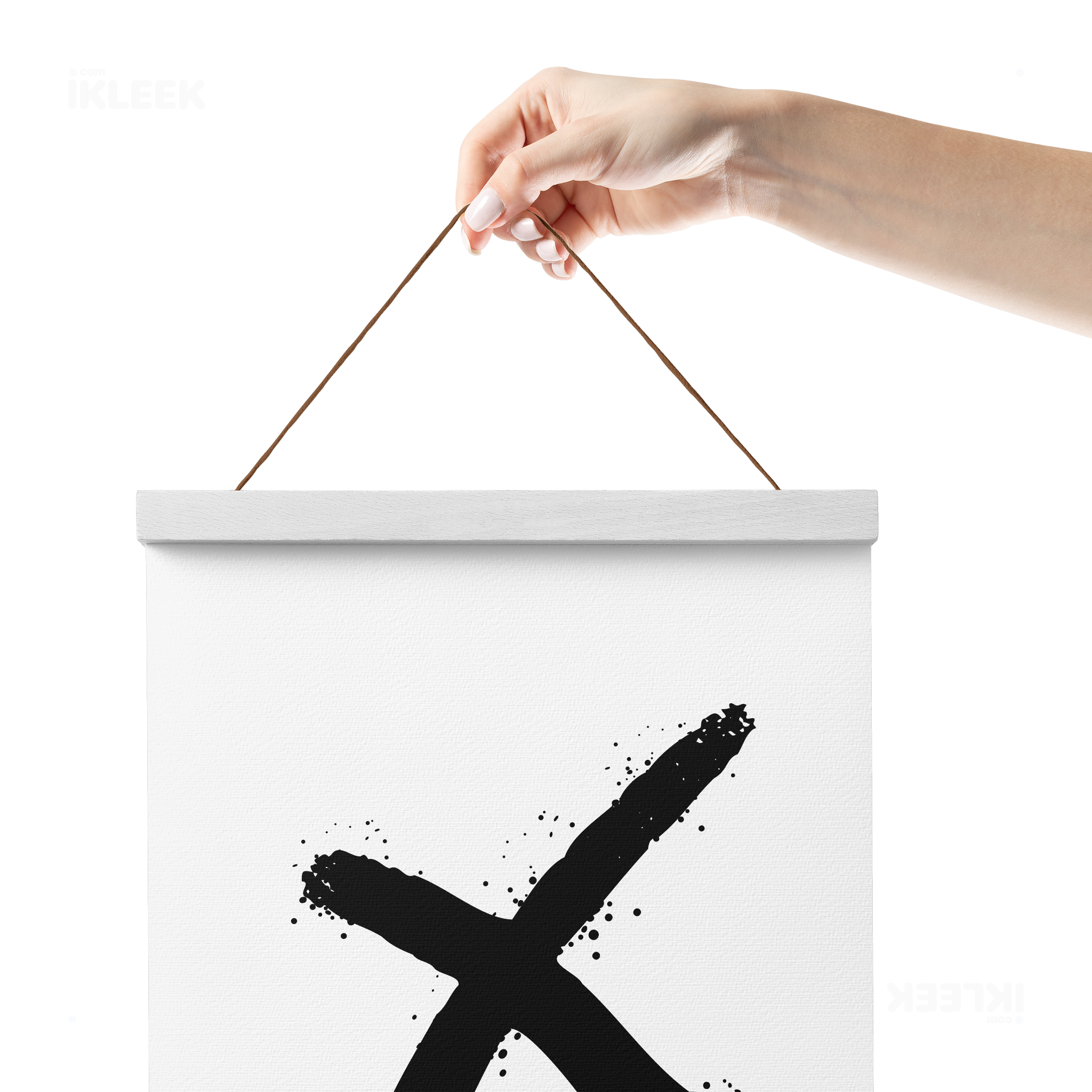 CrossMark Magnetic Hanger Poster 05 White Wood