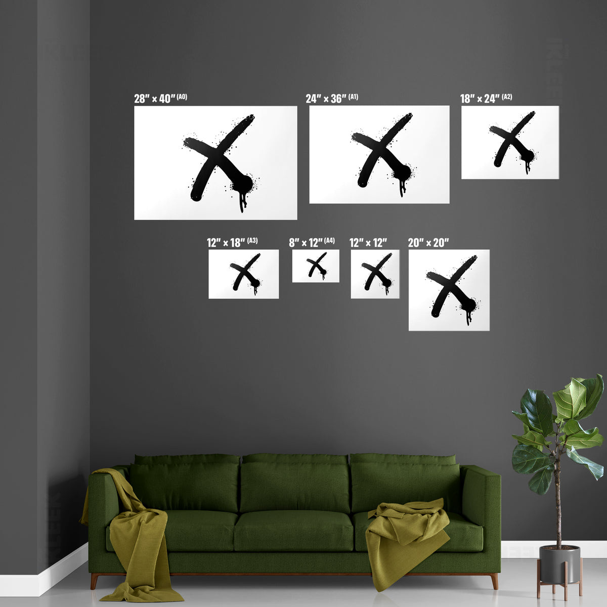 CrossMark Magnetic Hanger Poster 07 White Wood