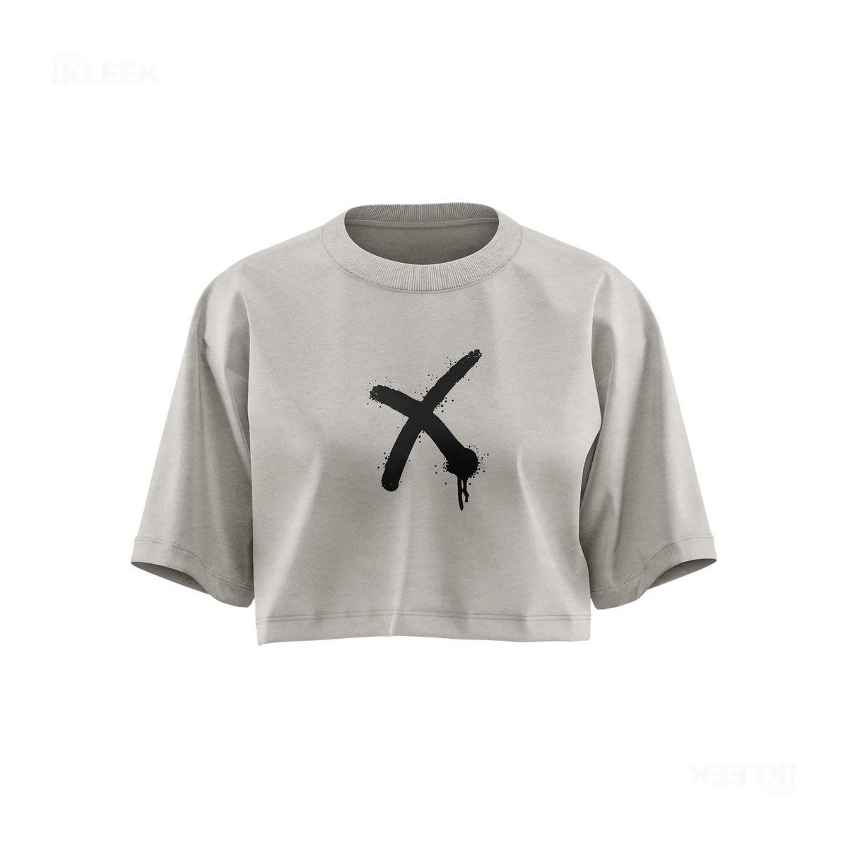 CrossMark Over Sized Crop Top 01 Faded Bone