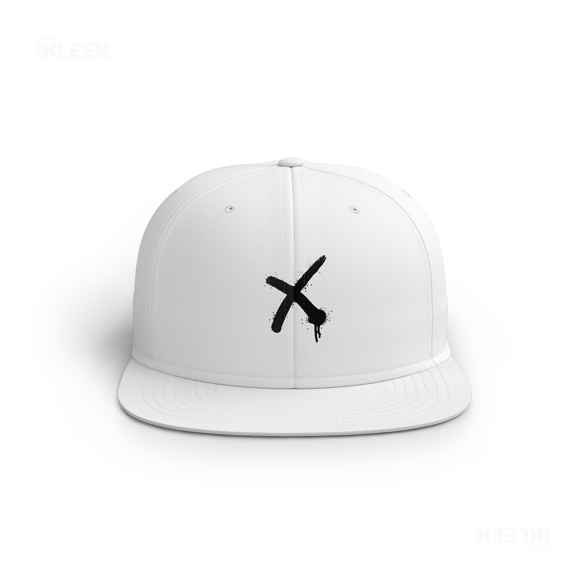 CrossMark Snapback Caps 01 White DTF