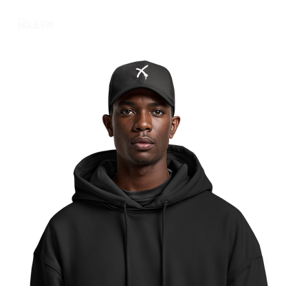 CrossMark Snapback Caps 06 Black DTF