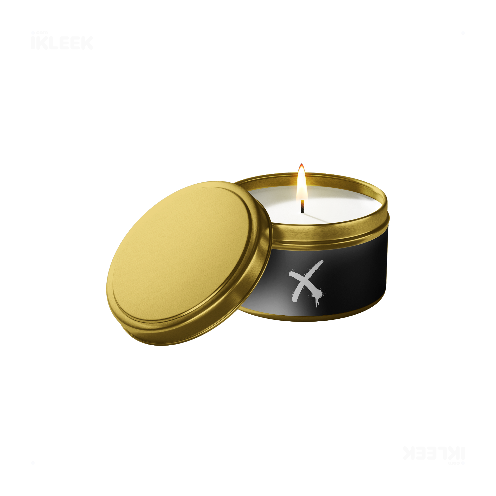 CrossMark Tin Candle 01 Gold