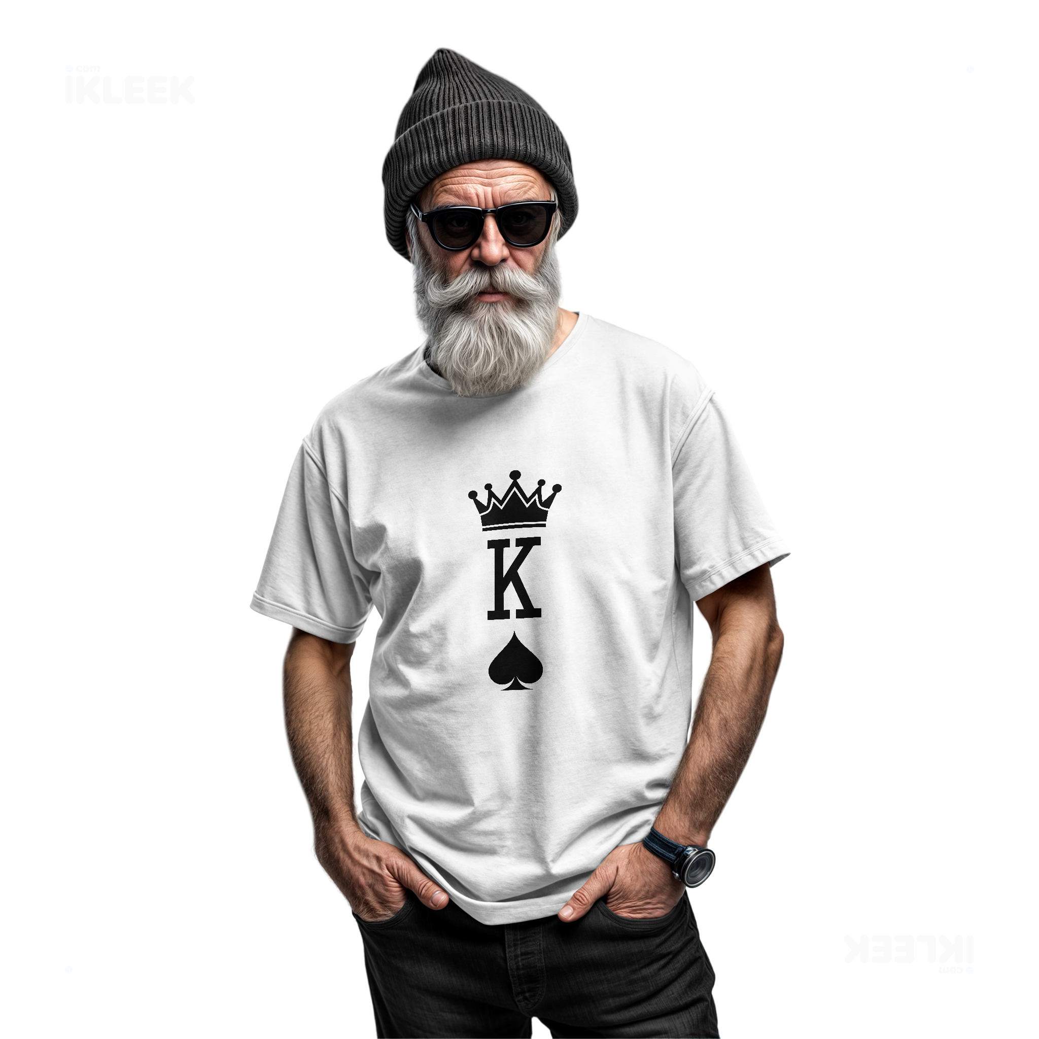 KingOfSpades Adult T Shirt 06 White