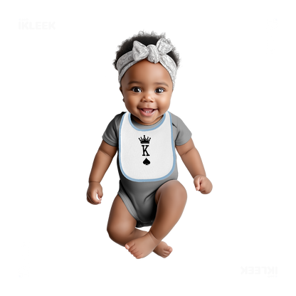 KingOfSpades Baby Bibs 04 White Lightblue