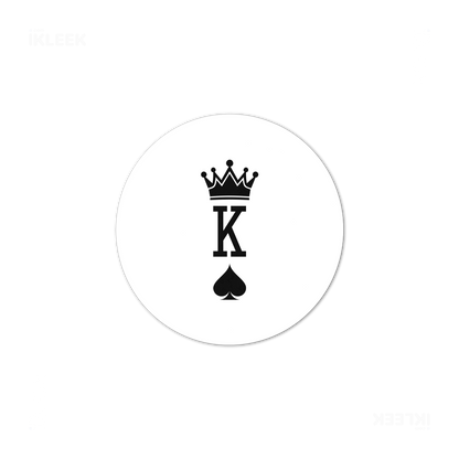 KingOfSpades Ceramic Coaster 03 Round