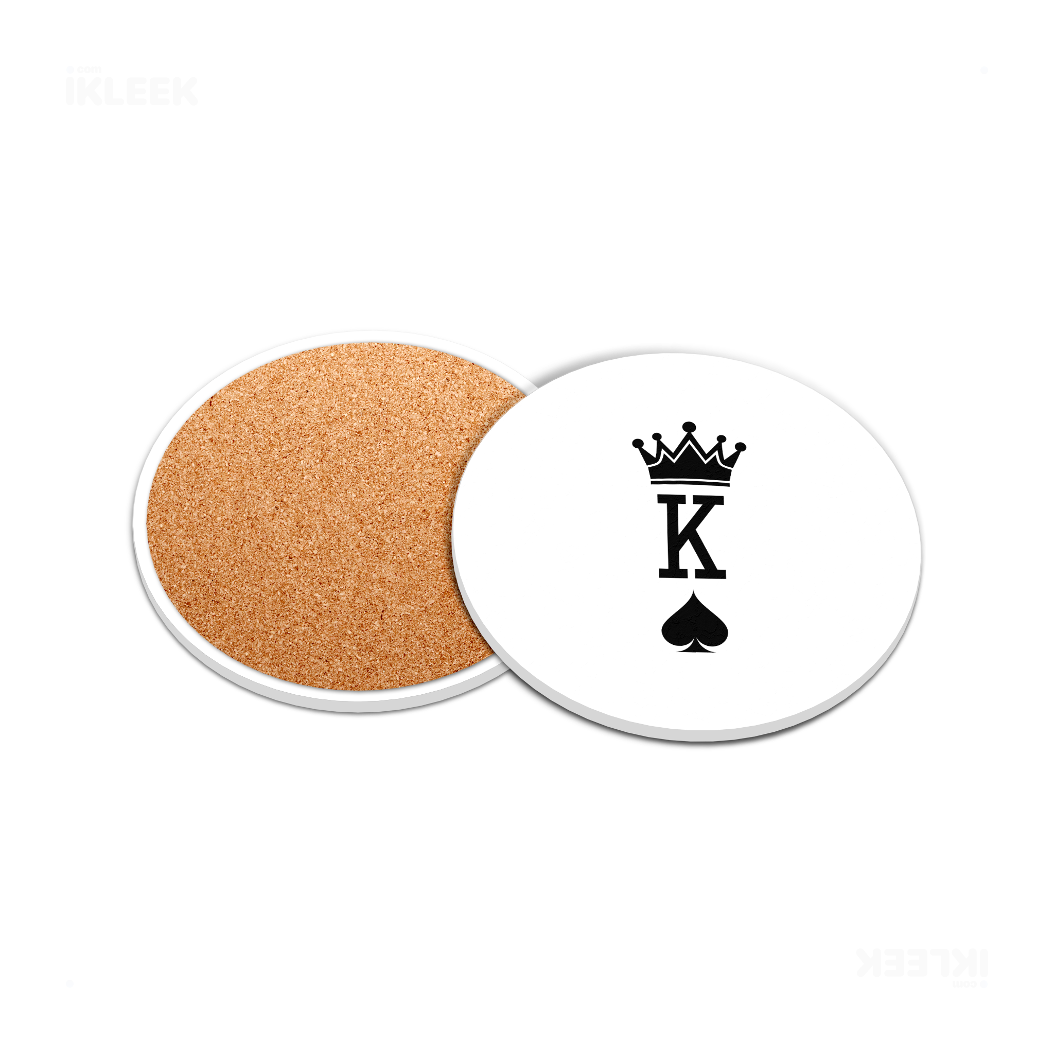KingOfSpades Ceramic Coaster 05 Round