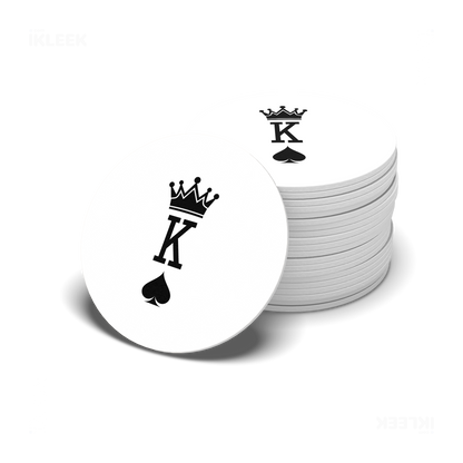KingOfSpades Ceramic Coaster 06 Round