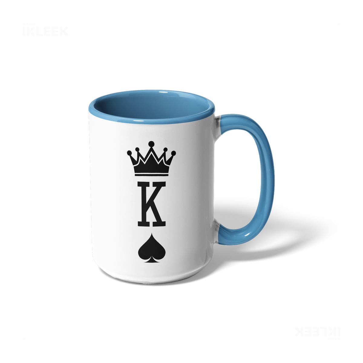 KingOfSpades Ceramic Mug 01 White Lightblue