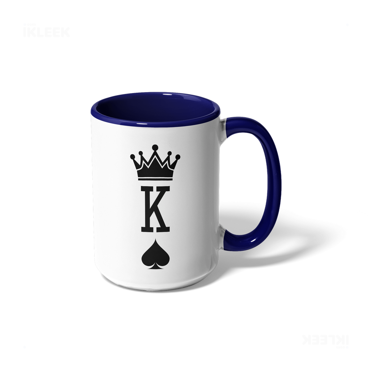 KingOfSpades Ceramic Mug 01 White Navy