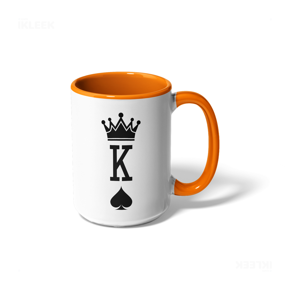 KingOfSpades Ceramic Mug 01 White Orange
