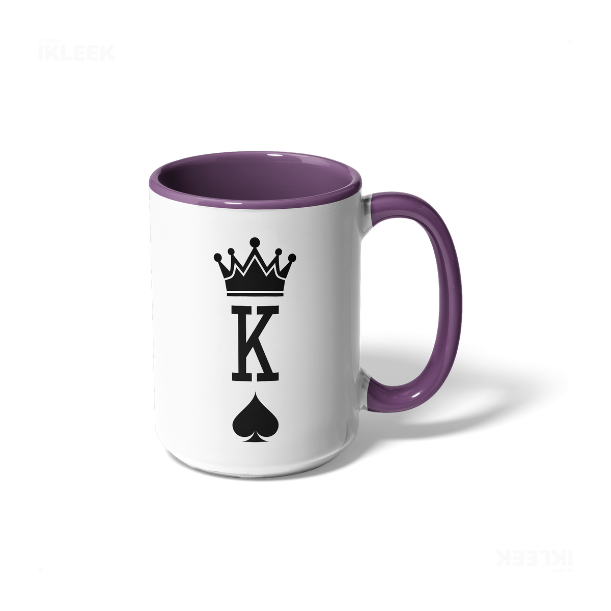 KingOfSpades Ceramic Mug 01 White Purple