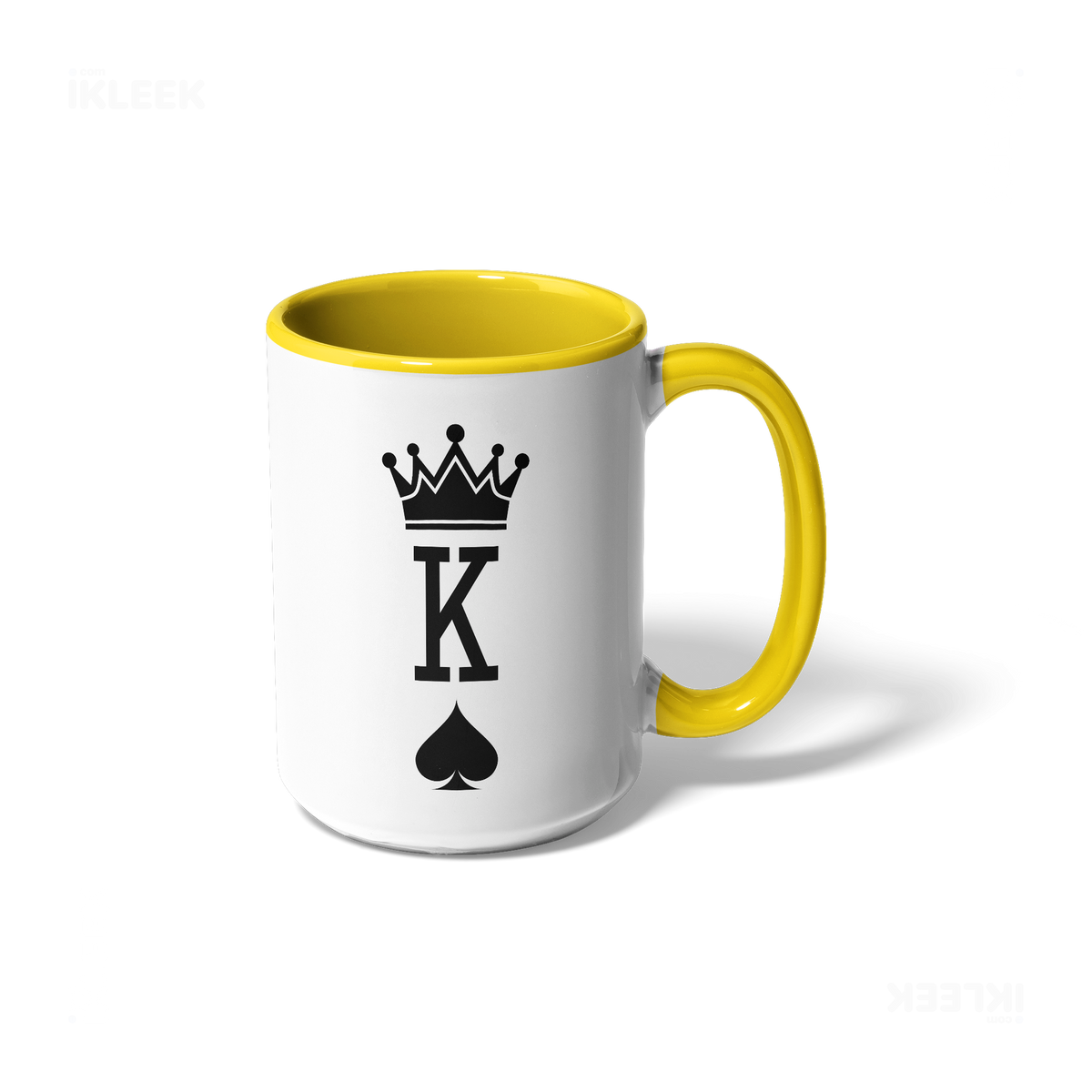 KingOfSpades Ceramic Mug 01 White Yellow