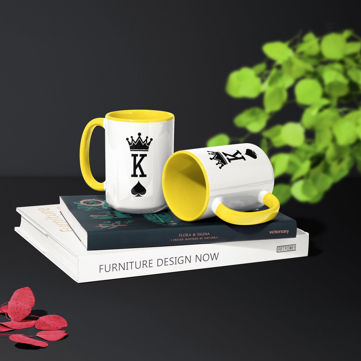 KingOfSpades Ceramic Mug 02 White Yellow