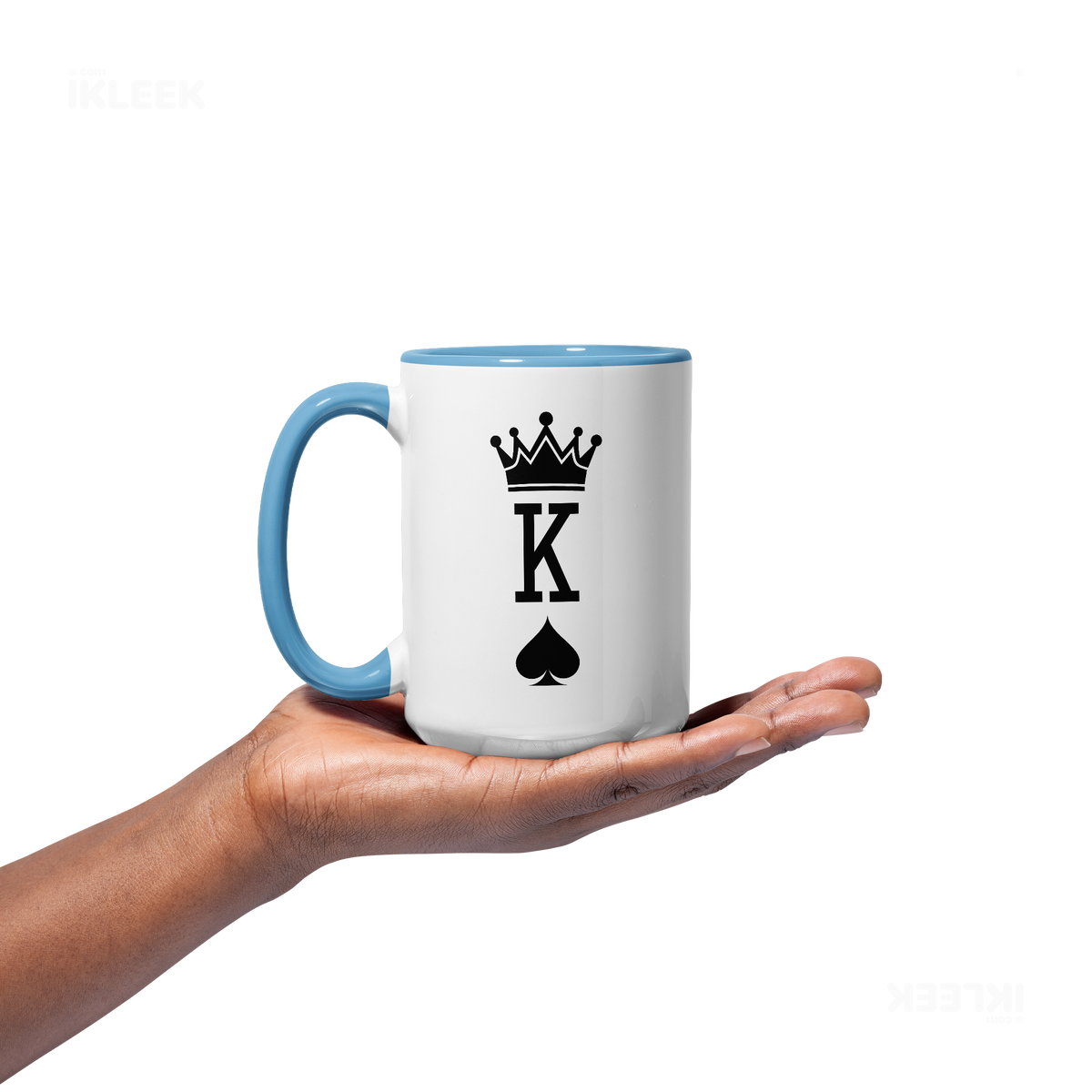 KingOfSpades Ceramic Mug 03 White Lightblue