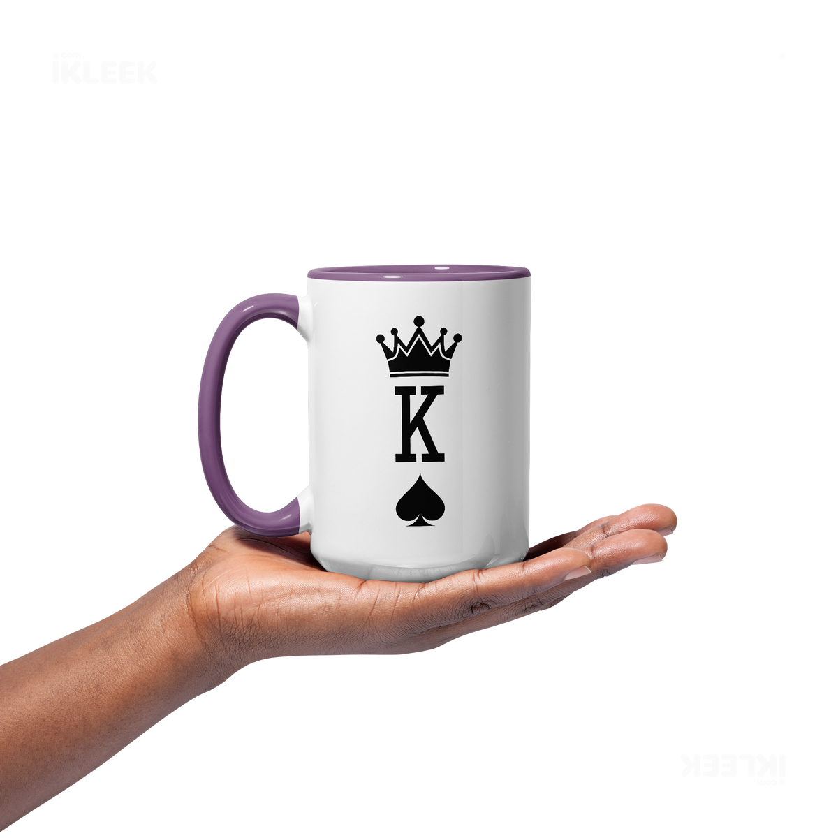 KingOfSpades Ceramic Mug 03 White Purple
