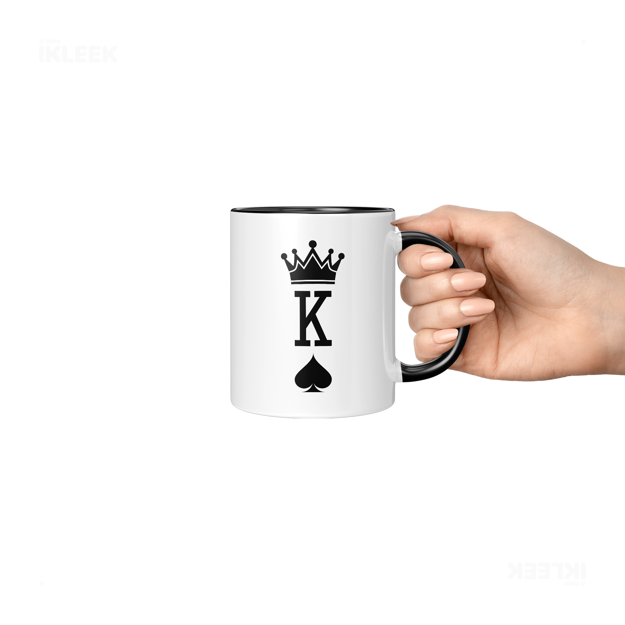 KingOfSpades Ceramic Mug 06 White Black