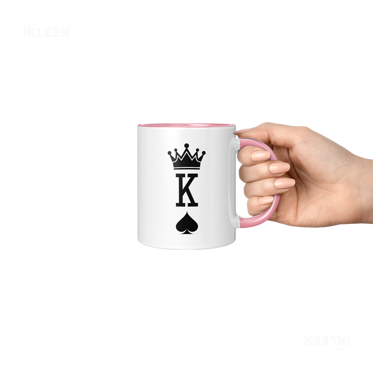 KingOfSpades Ceramic Mug 06 White Pink