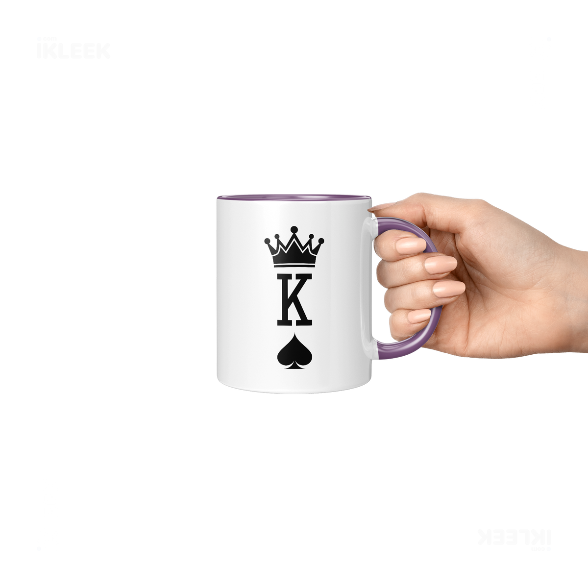 KingOfSpades Ceramic Mug 06 White Purple