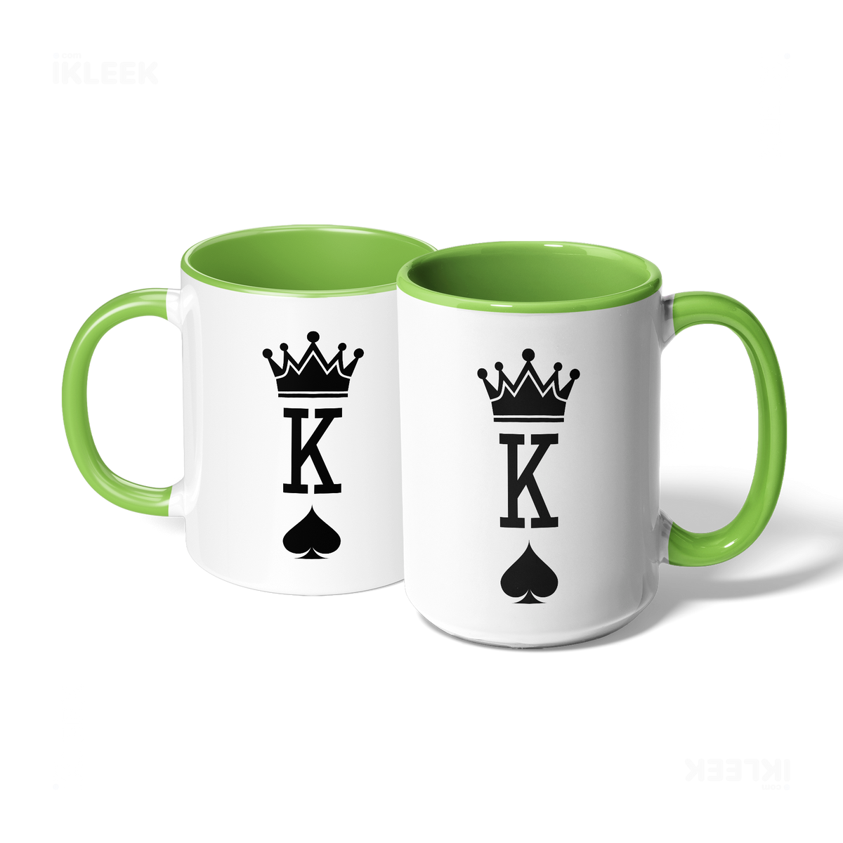 KingOfSpades Ceramic Mug 07 White Lightgreen