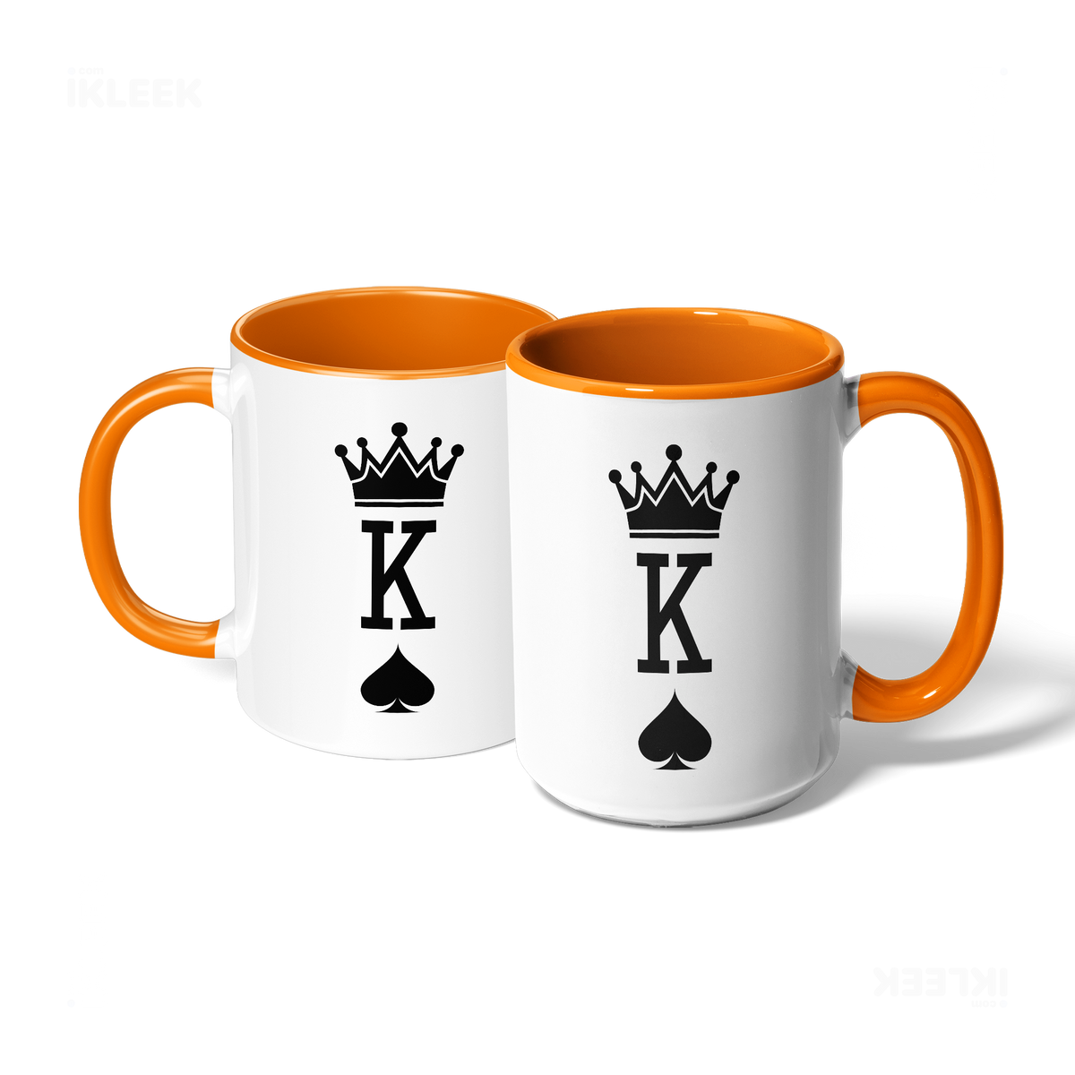 KingOfSpades Ceramic Mug 07 White Orange