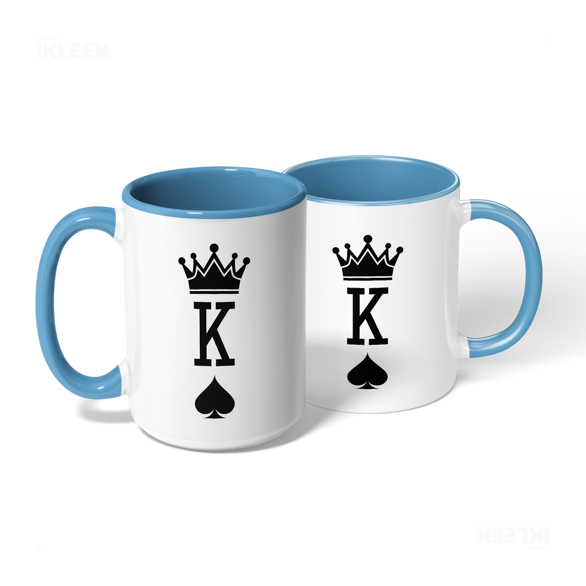KingOfSpades Ceramic Mug 08 White Lightblue