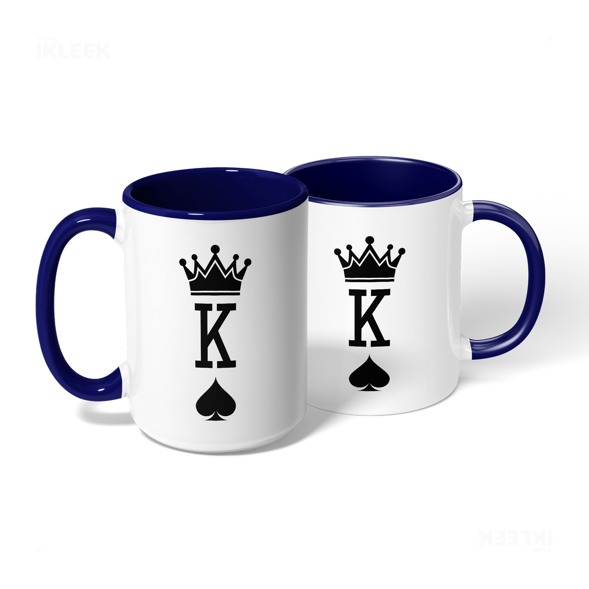 KingOfSpades Ceramic Mug 08 White Navy