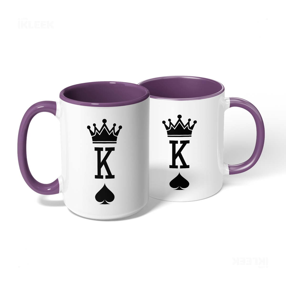 KingOfSpades Ceramic Mug 08 White Purple