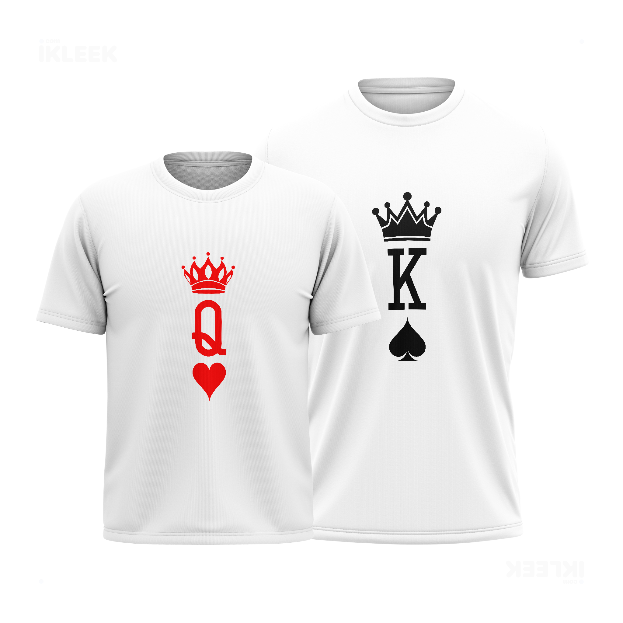 KingOfSpades Couple T Shirt 01 White
