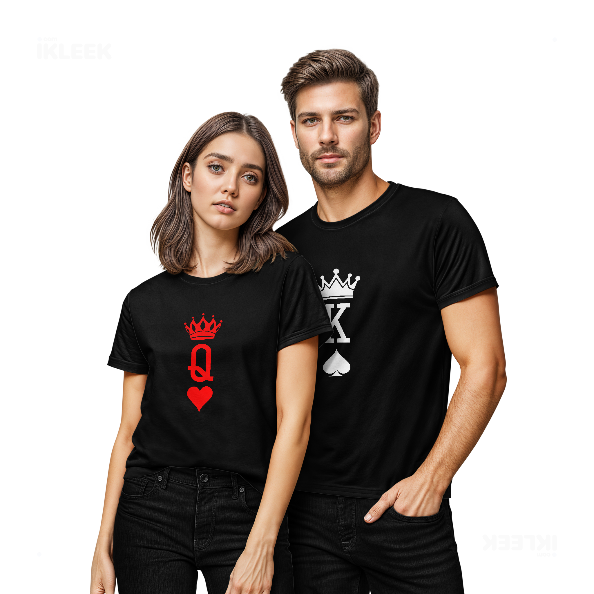 KingOfSpades Couple T Shirt 02 Black