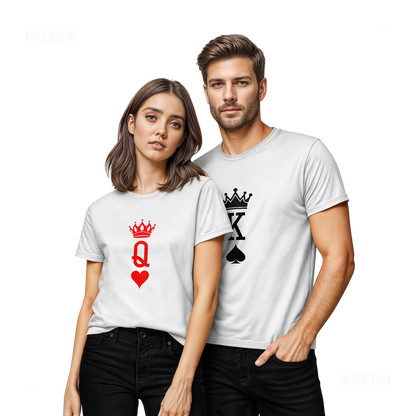 KingOfSpades Couple T Shirt 02 White