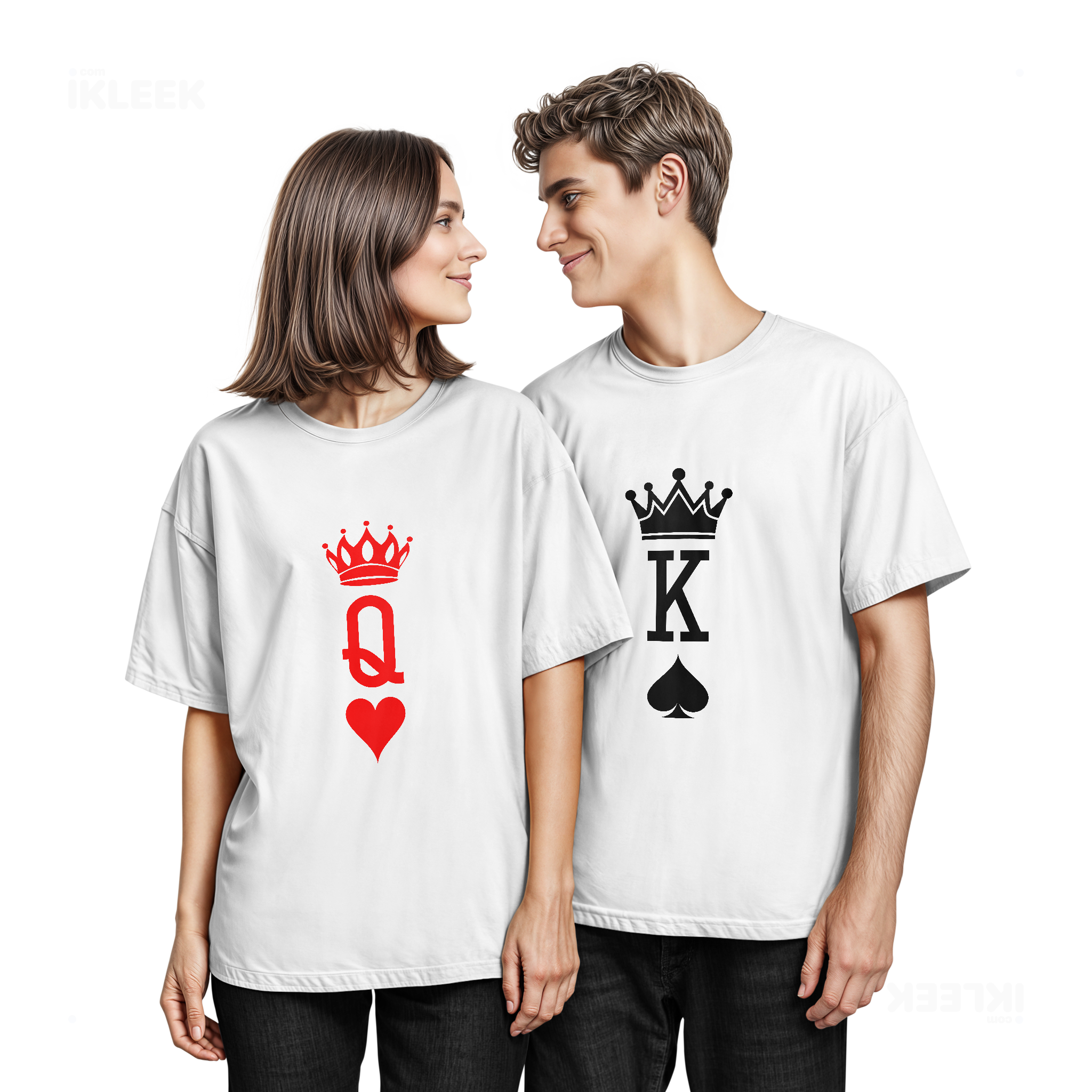 KingOfSpades Couple T Shirt 05 White