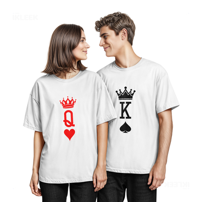 KingOfSpades Couple T Shirt 05 White